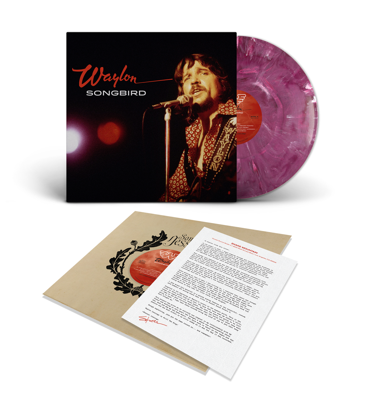 Waylon Jennings - Songbird (Joker Purple LP - BCR Exclusive - PREORDER) - Shooter Jennings & Black Country Rock