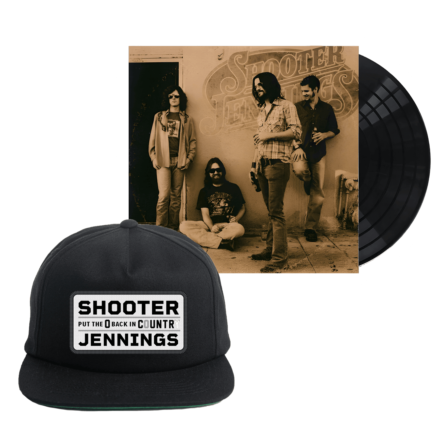 Shooter Jennings - Put The O Back in Country SIGNED LP + Patch Hat PRE-ORDER