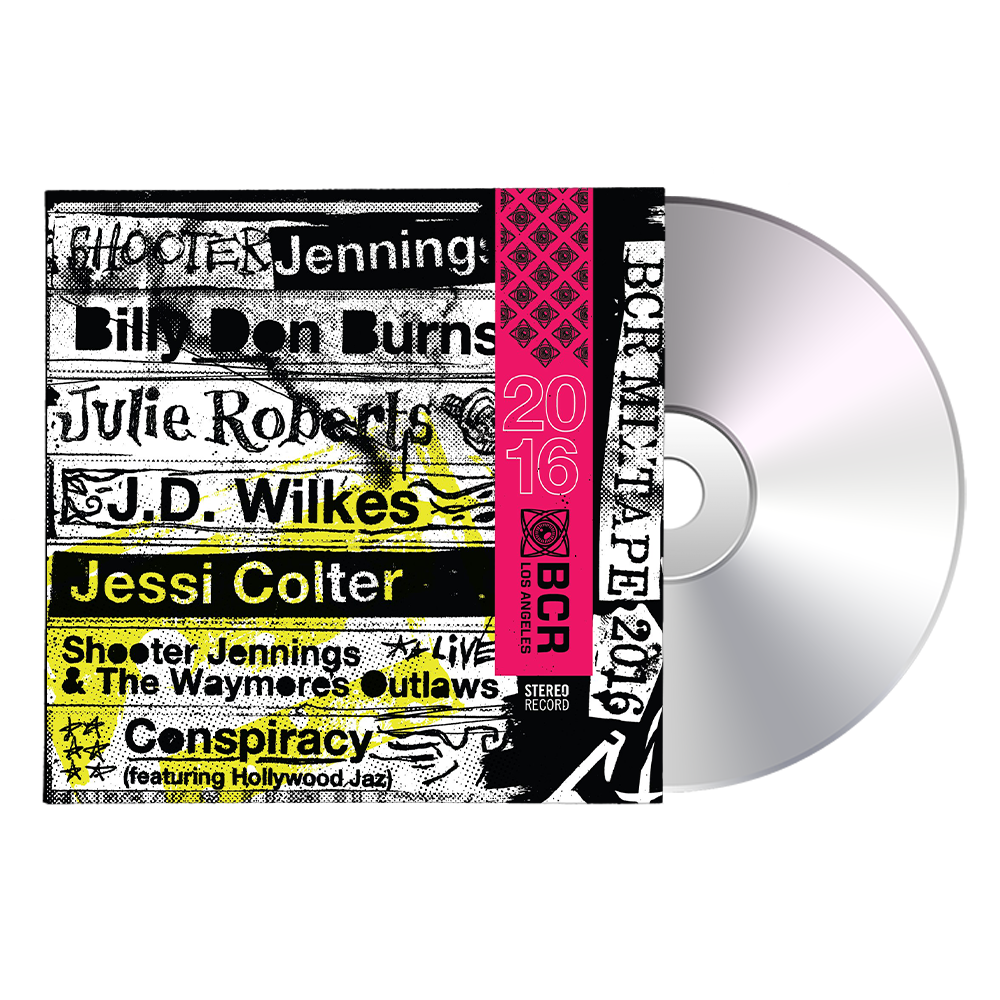 2016 BCR Mixtape CD - Shooter Jennings & Black Country Rock