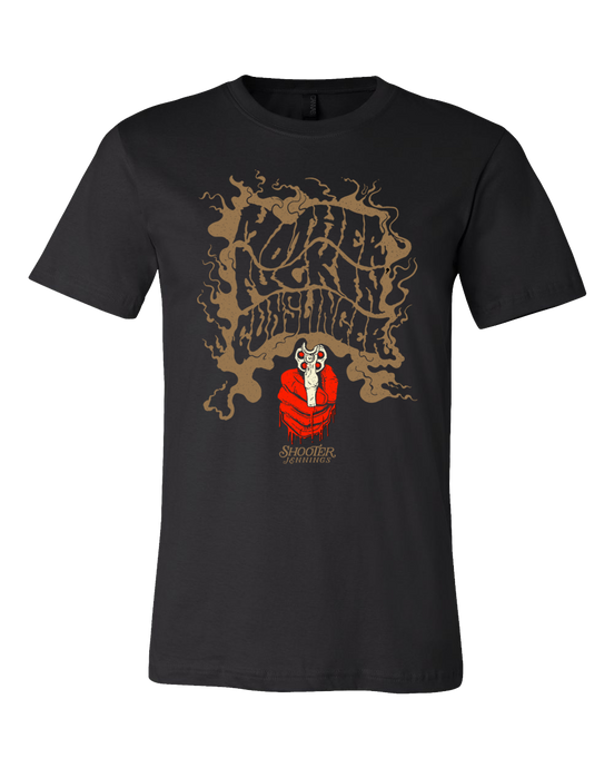 Gun Smoke T-Shirt - Shooter Jennings & Black Country Rock