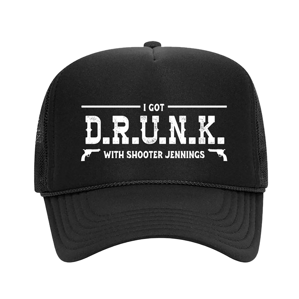 D.R.U.N.K. Trucker Hat - Shooter Jennings & Black Country Rock